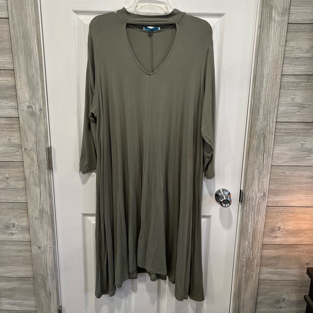 Olive T-Shirt Dress